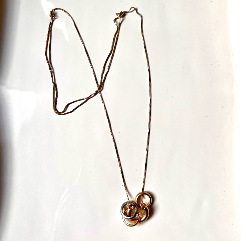 Madewell rings style necklace adjustable length